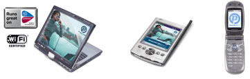Mobile Computing and CRM solutions developed in co-operation with Intel, over GPRS, 3G and Wifi, on laptops and tablet PC’s, PDA’s and Mobile Phones’s